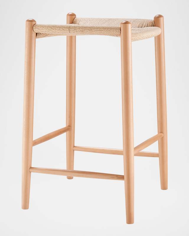 Evelina Backless Counter Stool, 26.5"